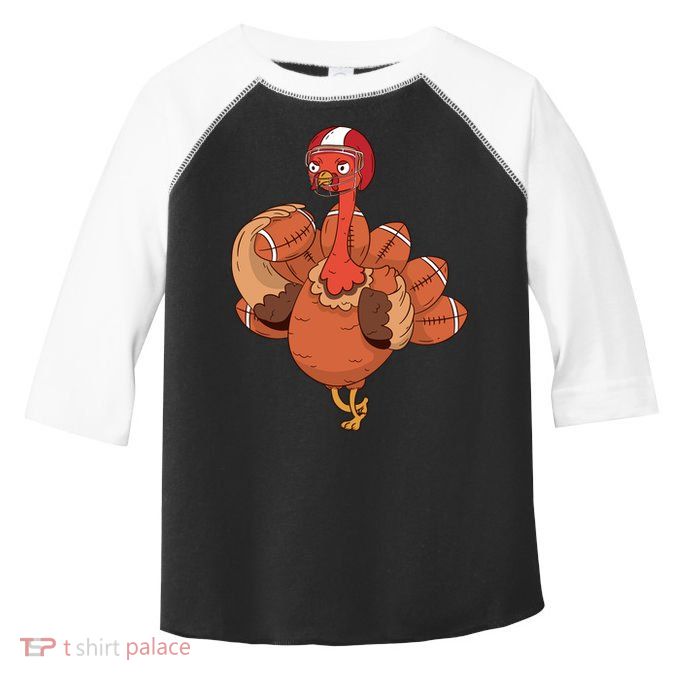 American Football Turkey Toddler Fine Jersey T-Shirt