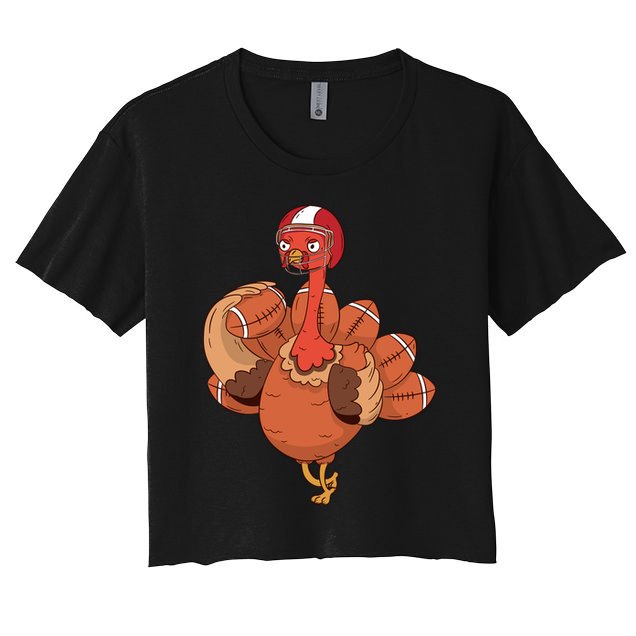American Football Turkey Crop Top