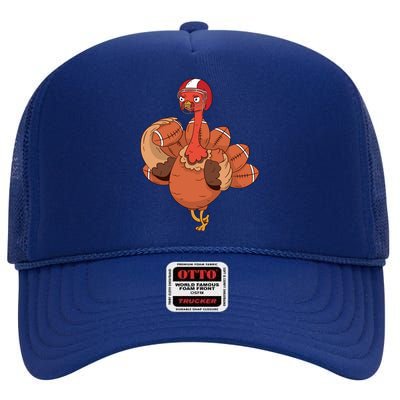 American Football Turkey High Crown Mesh Back Trucker Hat