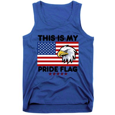 American Flag This Is My Pride Flag 2024 Eagle 4th Of July Funny Gift Tank Top