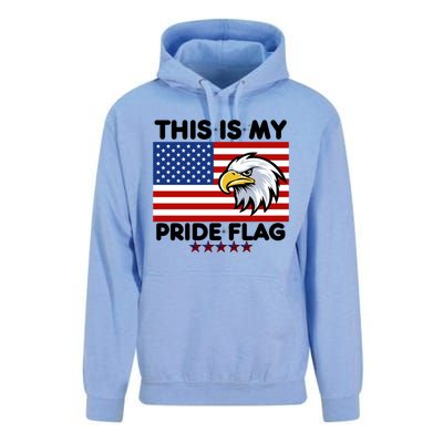 American Flag This Is My Pride Flag 2024 Eagle 4th Of July Funny Gift Unisex Surf Hoodie