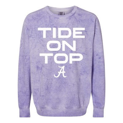 Alabama Football Tide On Top Colorblast Crewneck Sweatshirt