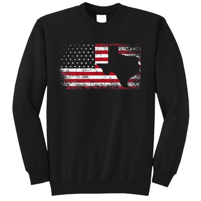 American Flag Texas 4th Of July Vintage Gift Sweatshirt