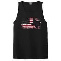 American Flag Texas 4th Of July Vintage Gift PosiCharge Competitor Tank