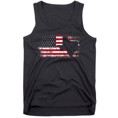 American Flag Texas 4th Of July Vintage Gift Tank Top