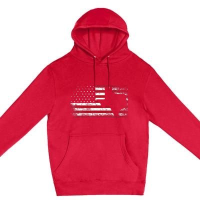 American Flag Texas 4th Of July Vintage Gift Premium Pullover Hoodie