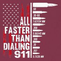 All Faster Than Dialing 911 American Flag Gun Lover 16oz Travel Tumbler
