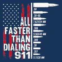 All Faster Than Dialing 911 American Flag Gun Lover Infant Baby Jersey Bodysuit