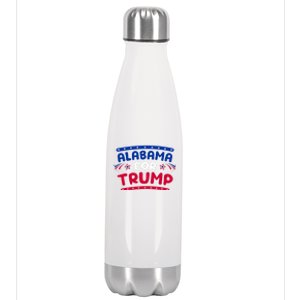 Alabama For Trump Fireworks 4th Of July Cool Gift Stainless Steel Insulated Water Bottle