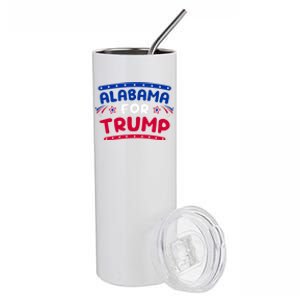 Alabama For Trump Fireworks 4th Of July Cool Gift Stainless Steel Tumbler