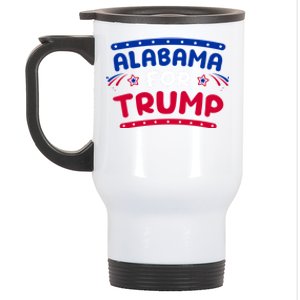 Alabama For Trump Fireworks 4th Of July Cool Gift Stainless Steel Travel Mug