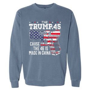 American Flag The Trump 45 Garment-Dyed Sweatshirt