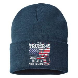 American Flag The Trump 45 Sustainable Knit Beanie