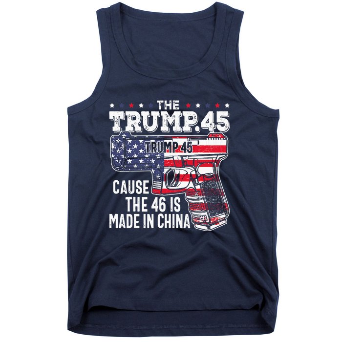 American Flag The Trump 45 Tank Top