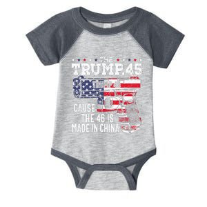 American Flag The Trump 45 Infant Baby Jersey Bodysuit