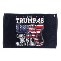 American Flag The Trump 45 Grommeted Golf Towel