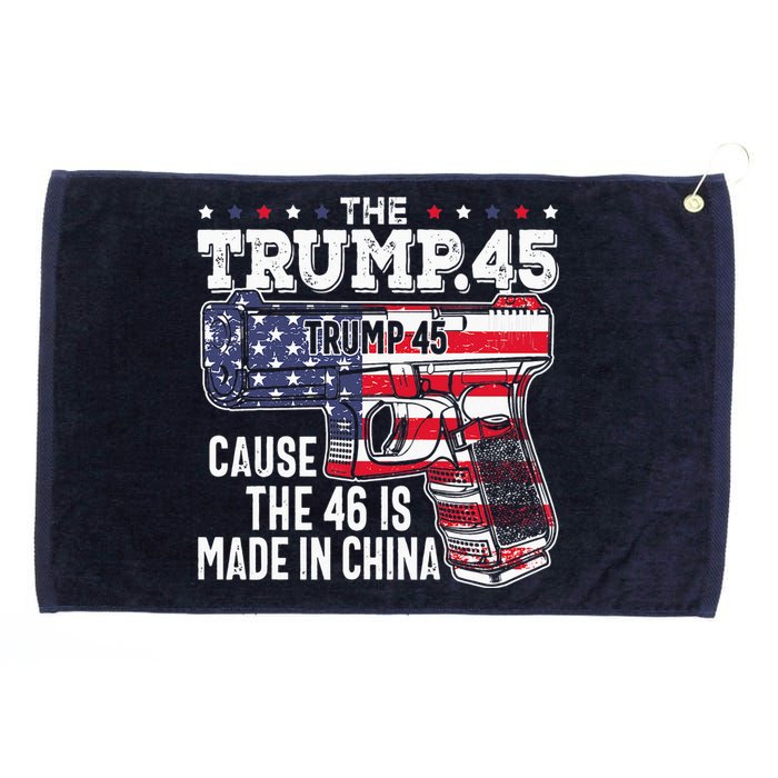 American Flag The Trump 45 Grommeted Golf Towel