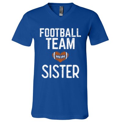 American Football Team Sister Family Match Sis Cool Gift V-Neck T-Shirt