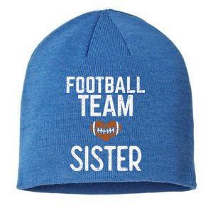 American Football Team Sister Family Match Sis Cool Gift Sustainable Beanie