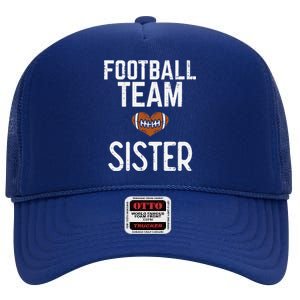 American Football Team Sister Family Match Sis Cool Gift High Crown Mesh Back Trucker Hat