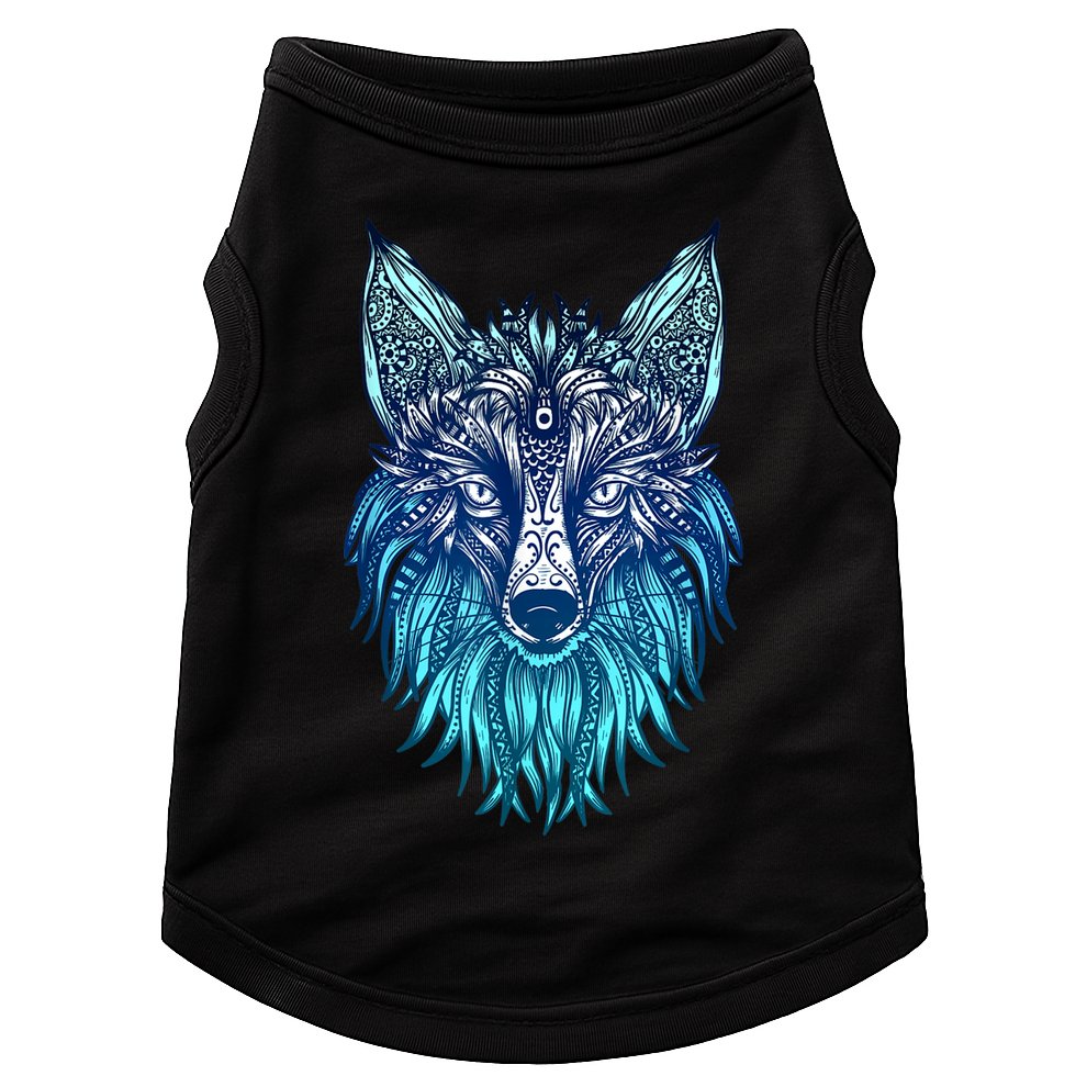Arctic Fox Tribal Face Ornaments Antarctica Animal Fox Doggie Tank