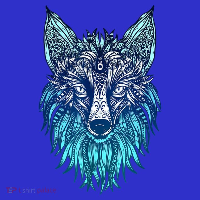 Arctic Fox Tribal Face Ornaments Antarctica Animal Fox Kids T-Shirt
