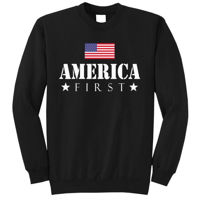 America First Trump 2024 America First 4th July Day Sweatshirt