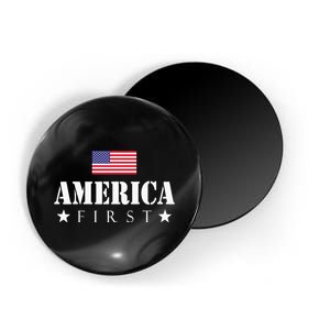 America First Trump 2024 America First 4th July Day Magnet