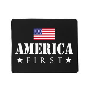 America First Trump 2024 America First 4th July Day Mousepad