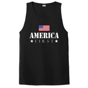 America First Trump 2024 America First 4th July Day PosiCharge Competitor Tank