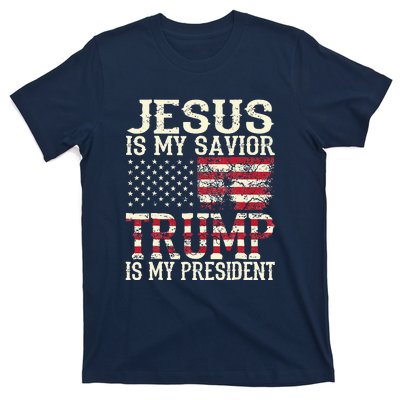 American Flag Tee Jesus Is My Savior Trump T-Shirt