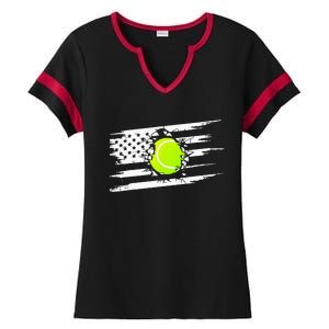 American Flag Tennis Apparel Tennis Ladies Halftime Notch Neck Tee