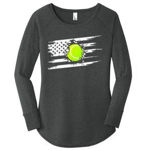 American Flag Tennis Apparel Tennis Women's Perfect Tri Tunic Long Sleeve Shirt