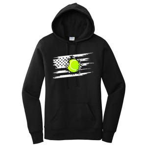 American Flag Tennis Apparel Tennis Women's Pullover Hoodie