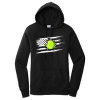 American Flag Tennis Apparel Tennis Women's Pullover Hoodie