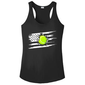 American Flag Tennis Apparel Tennis Ladies PosiCharge Competitor Racerback Tank