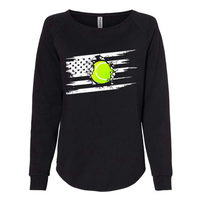 American Flag Tennis Apparel Tennis Womens California Wash Sweatshirt