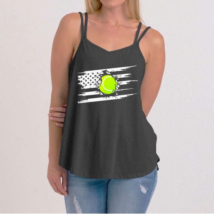 American Flag Tennis Apparel Tennis Women's Strappy Tank