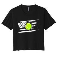 American Flag Tennis Apparel Tennis Women's Crop Top Tee