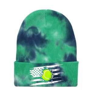 American Flag Tennis Apparel Tennis Tie Dye 12in Knit Beanie