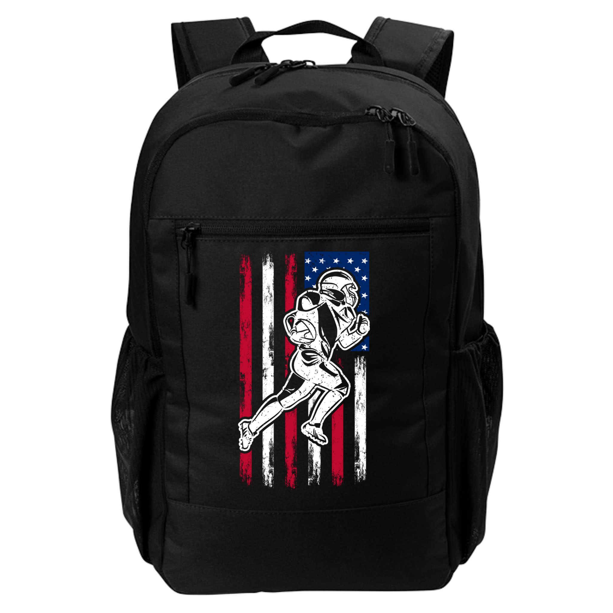 American Football Team Cool Gift Us American Flag Football Gift Backpack