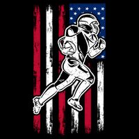 American Football Team Cool Gift Us American Flag Football Gift Bucket Hat