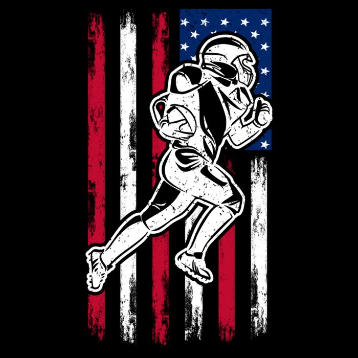 American Football Team Cool Gift Us American Flag Football Gift Bucket Hat