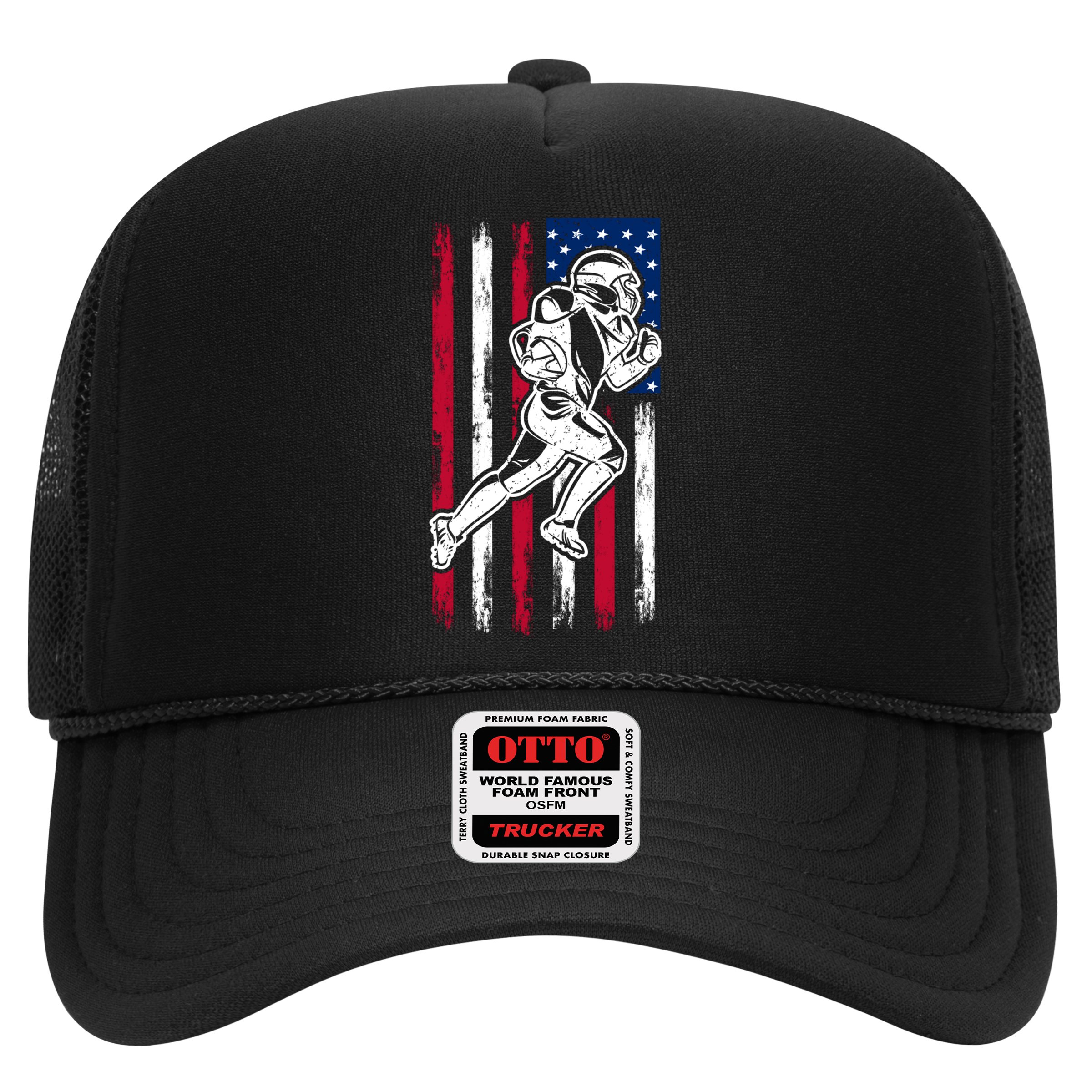 American Football Team Cool Gift Us American Flag Football Gift Hat