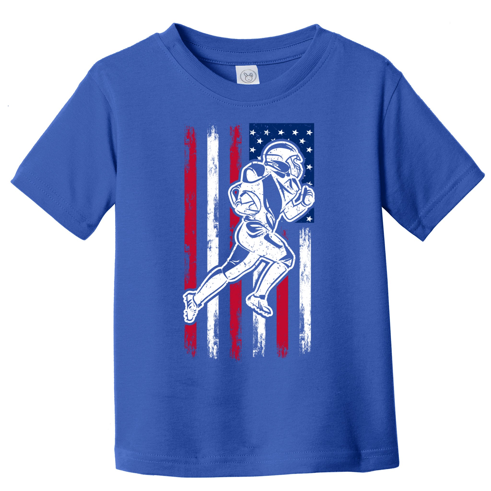 American Football Team Cool Gift Us American Flag Football Gift Toddler T-Shirt