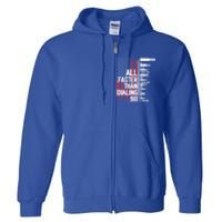 All Faster Than Dialing 911 American Flag Funny Gun Owner Gift Full Zip Hoodie