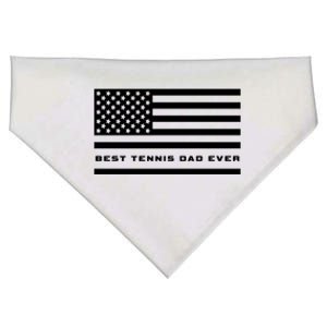 American Flag Tennis Best Tennis Dad Ever Tennis Great Gift USA-Made Doggie Bandana