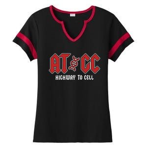 Atgc Funny Teacher Student Biology Ladies Halftime Notch Neck Tee