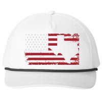 American Flag Texas 4th Of July Vintage Gift Retro Snapback Five-Panel Rope Hat