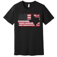 American Flag Texas 4th Of July Vintage Gift Retro Premium T-Shirt